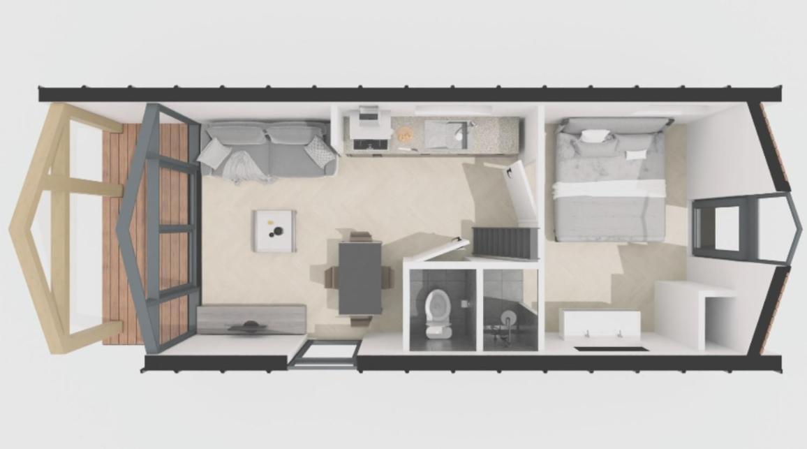Tiny Zen House In Heinkenszand With Private Sauna, Airco, Outdoor Swimming Pool, Wifi And 2 Bedrooms Exterior foto